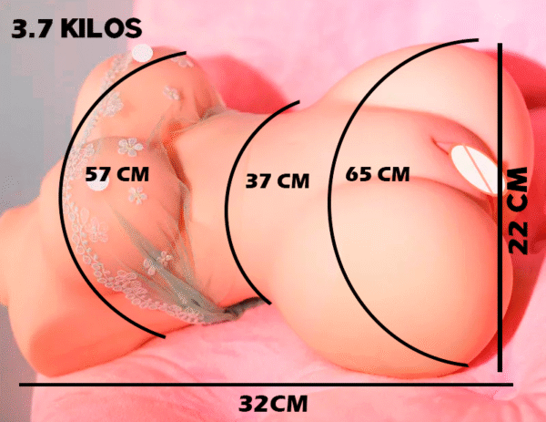 Juguete Sexual (Torso - Senos – Vagina – Ano) 32 cm